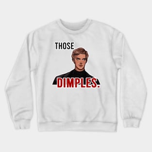 Those dimples | Aaron Warner Shatter me series Tahereh Mafi Crewneck Sweatshirt